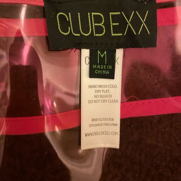 90's Barbie-core transparent PVC Mini pink buckle Skirt size M - Picture 9 of 11